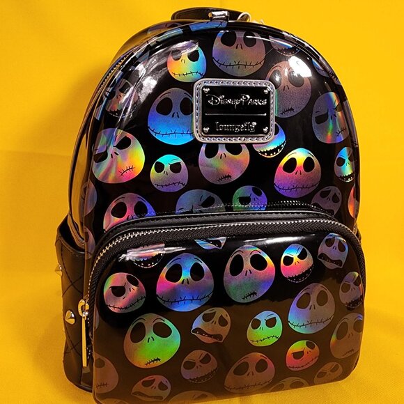 Disney Parks Loungefly The Nightmare Before Christmas Jack Face Mini Backpack - Picture 3 of 11